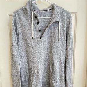 Men’s Gap Gray Button Hoodie L
